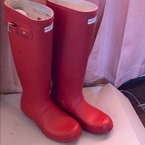 Red Hunter Boots
